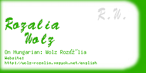 rozalia wolz business card